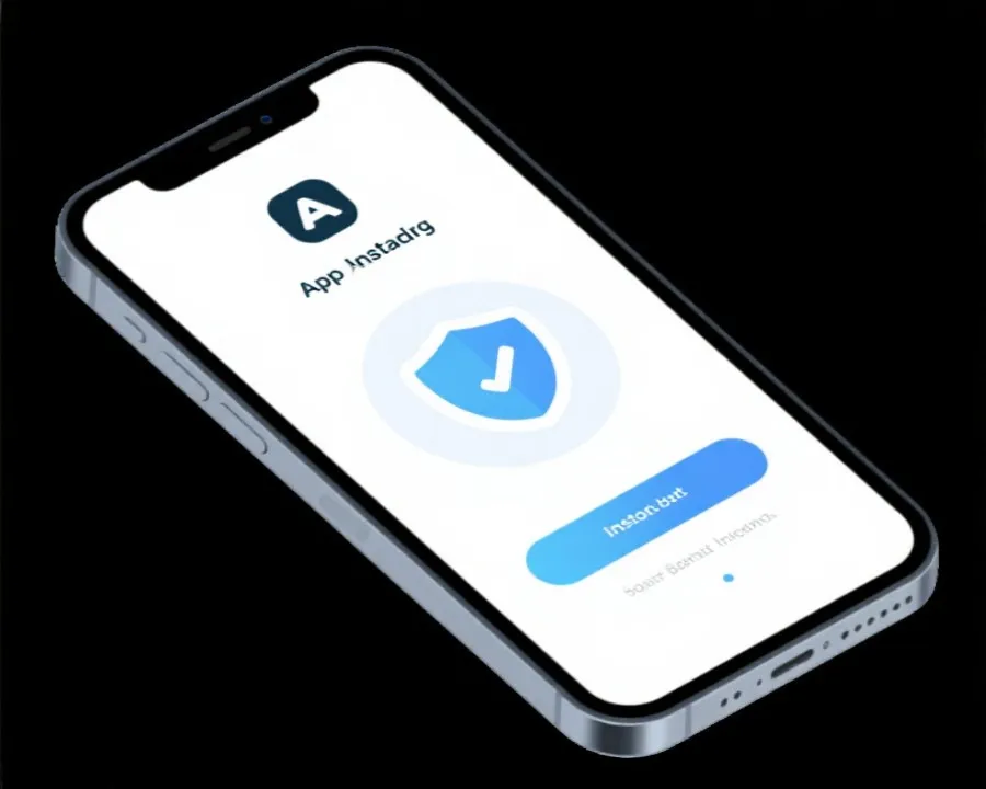DB电子APP安装流程示意图